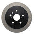 120.44132 by CENTRIC - Disc Brake Rotor - Rear, 11.4 in. O.D, Solid Design, 5 Lugs, Coated Finish
