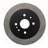 120.45041 by CENTRIC - Disc Brake Rotor - Rear, 9.8 in. O.D, Solid Design, 4 Lugs, Coated Finish
