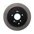 120.51027 by CENTRIC - Disc Brake Rotor - Rear, 12.75 in. OD, Solid Design, 5 Lug Holes, Coated Finish