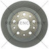 120.58019 by CENTRIC - Disc Brake Rotor - Rear, 12.9 in. O.D, Solid Design, 5 Lugs, Coated Finish
