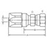 Dayco 124503 Hydraulic Coupling / Adapter GL04-04FA