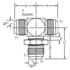 Dayco 144640 Hydraulic Coupling / Adapter 04MJ-04MJ-04MJBHT