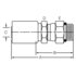Dayco 108318 Hydraulic Coupling / Adapter DC08-08ORS