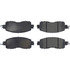 104.16500 by CENTRIC - Posi Quiet Semi-Metallic Brake Pads with Hardware