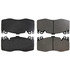 104.17380 by CENTRIC - Posi Quiet Semi-Metallic Brake Pads with Hardware