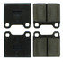 105.00960 by CENTRIC - Posi Quiet Ceramic Brake Pads with Shims