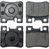 105.04950 by CENTRIC - Posi Quiet Ceramic Brake Pads with Shims