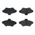 Centric 105.06000 Disc Brake Pad Set Posi Quiet Ceramic Brake Pads with Shims and Hardware