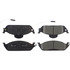 105.07600 by CENTRIC - Posi Quiet Ceramic Brake Pads with Shims and Hardware