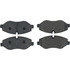 104.13160 by CENTRIC - Posi Quiet Semi-Metallic Brake Pads with Hardware