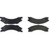 104.13290 by CENTRIC - Posi Quiet Semi-Metallic Brake Pads with Hardware