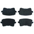 104.13860 by CENTRIC - Posi Quiet Semi-Metallic Brake Pads with Hardware