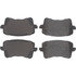 104.13861 by CENTRIC - Posi Quiet Semi-Metallic Brake Pads with Hardware