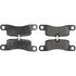 104.13901 by CENTRIC - Posi Quiet Semi-Metallic Brake Pads with Hardware