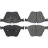 104.14430 by CENTRIC - Posi Quiet Semi-Metallic Brake Pads with Hardware