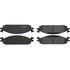 104.13760 by CENTRIC - Posi Quiet Semi-Metallic Brake Pads with Hardware