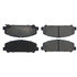 Centric 104.15090 Disc Brake Pad Set Posi Quiet Semi-Metallic Brake Pads with Hardware