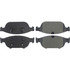 104.15490 by CENTRIC - Posi Quiet Semi-Metallic Brake Pads with Hardware