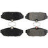 104.1562 by CENTRIC - Posi Quiet Semi-Metallic Brake Pads with Hardware