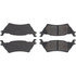 104.16020 by CENTRIC - Posi Quiet Semi-Metallic Brake Pads with Hardware