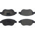 104.16181 by CENTRIC - Posi Quiet Semi-Metallic Brake Pads with Hardware