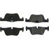 104.16130 by CENTRIC - Posi Quiet Semi-Metallic Brake Pads with Hardware