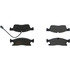 104.16292 by CENTRIC - Posi Quiet Semi-Metallic Brake Pads