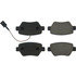 105.18510 by CENTRIC - Posi Quiet Ceramic Brake Pads with Shims