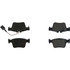 105.19890 by CENTRIC - Posi Quiet Ceramic Brake Pads with Shims