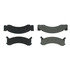 102.00870 by CENTRIC - C-Tek Semi-Metallic Brake Pads with Shims