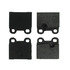 102.01640 by CENTRIC - C-Tek Semi-Metallic Brake Pads with Shims