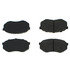 102.04330 by CENTRIC - C-Tek Semi-Metallic Brake Pads with Shims