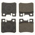 102.04950 by CENTRIC - C-Tek Semi-Metallic Brake Pads with Shims