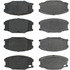 102.07340 by CENTRIC - C-Tek Semi-Metallic Brake Pads with Shims