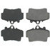 102.07370 by CENTRIC - C-Tek Semi-Metallic Brake Pads with Shims