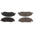 105.1081 by CENTRIC - Posi Quiet Ceramic Brake Pads with Shims and Hardware