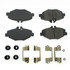 105.09870 by CENTRIC - Posi Quiet Ceramic Brake Pads with Shims and Hardware