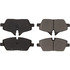 105.1308 by CENTRIC - Posi Quiet Ceramic Brake Pads with Shims and Hardware