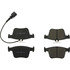 105.17611 by CENTRIC - Posi Quiet Ceramic Brake Pads with Shims and Hardware