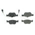 102.14760 by CENTRIC - C-Tek Semi-Metallic Brake Pads with Shims