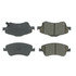 102.15710 by CENTRIC - C-Tek Semi-Metallic Brake Pads with Shims