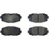 102.1628 by CENTRIC - C-Tek Semi-Metallic Brake Pads with Shims