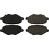 102.17190 by CENTRIC - C-Tek Semi-Metallic Brake Pads with Shims