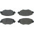 102.09100 by CENTRIC - C-Tek Semi-Metallic Brake Pads with Shims