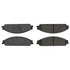 102.10700 by CENTRIC - C-Tek Semi-Metallic Brake Pads with Shims