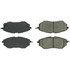 102.10780 by CENTRIC - C-Tek Semi-Metallic Brake Pads with Shims