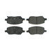 102.10930 by CENTRIC - C-Tek Semi-Metallic Brake Pads with Shims