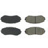 102.11880 by CENTRIC - C-Tek Semi-Metallic Brake Pads with Shims