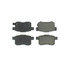 102.13360 by CENTRIC - C-Tek Semi-Metallic Brake Pads with Shims