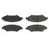 102.13370 by CENTRIC - C-Tek Semi-Metallic Brake Pads with Shims